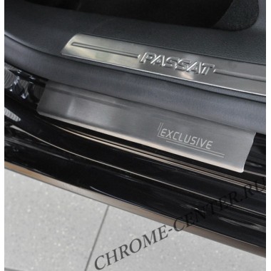 Накладки на пороги (матовые) Passat B6/B7/CC бренд – Croni главное фото